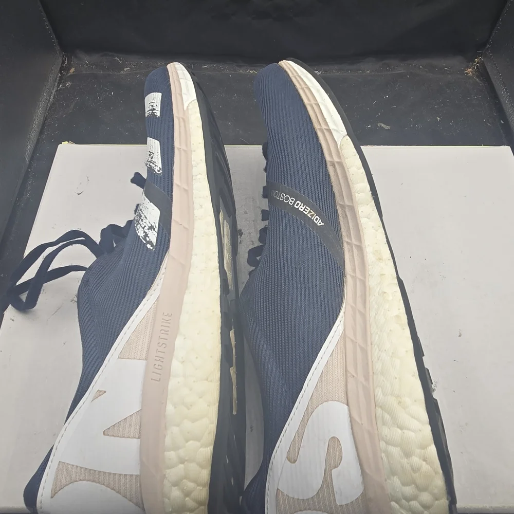 Adidas‎ Men's Navy and White Athletic Shoes